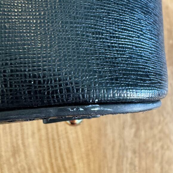 Dooney & Bourke | Black Saffiano Small Drawstring Bucket Shoulder Bag - Picture 12 of 16